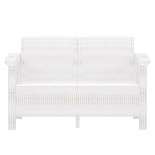 Садовый диван Альтернатива "Ротанг-плюс" М8351, (белый), 127х70х79