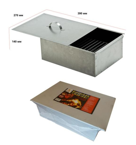 Коптильня Grillkoff Эконом, 39х25х14 см