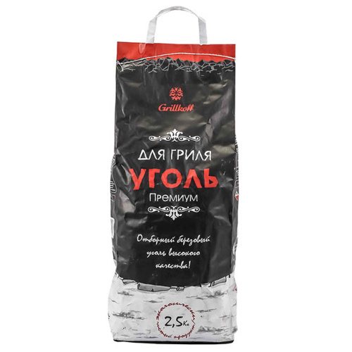 Уголь древесный Grillkoff премиум 2.5 кг