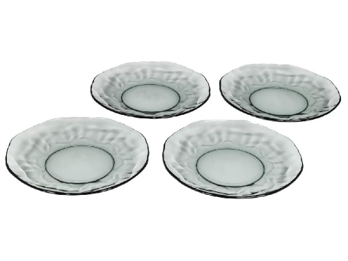 Набор плоских тарелок (4 шт.), BLACK DIAMOND (черный), 23 см