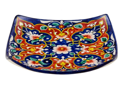 Блюдо Ляган "Риштанская керамика", Квадратный, Ø 31 см