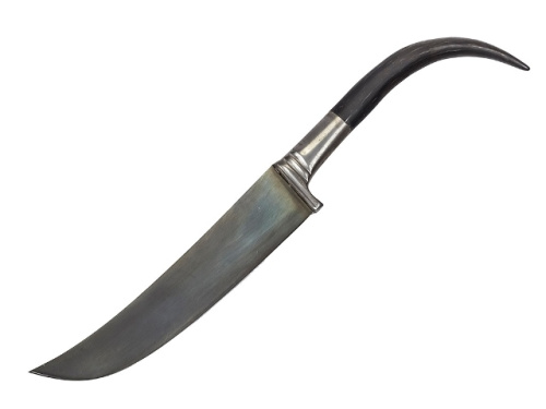 Нож Пчак мини, рукоять: рог сайгака (коготь 3)