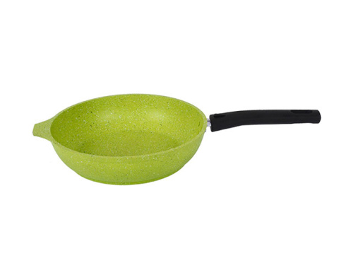 Сковорода 26 см с антипригарным покрытием со съемной ручкой, Kukmara (Trendy style lime), 261tsl