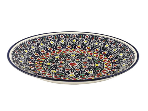 Блюдо Ляган "Риштанская керамика", Коракалам, Ø 42 см