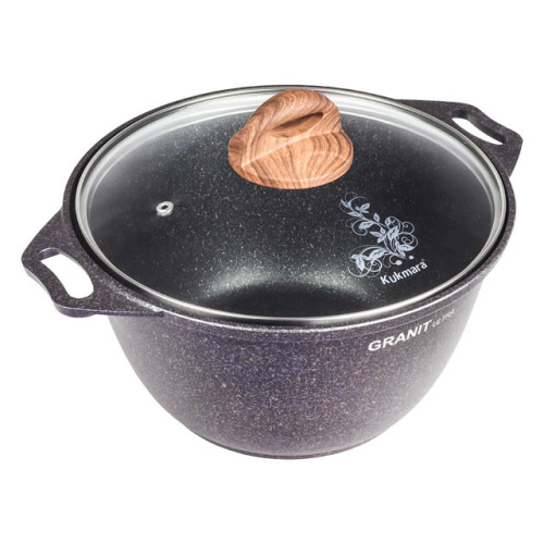 Набор кухонной посуды с антипригарным покрытием №16 (3 предм.), Kukmara (Granit Ultra Blue), нкп16гг