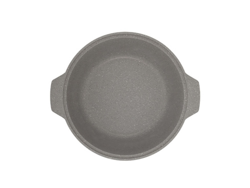 Кастрюля-жаровня 5 л с антипригарным покрытием со стеклянной крышкой, Kukmara (Светлый мрамор), жмс52а