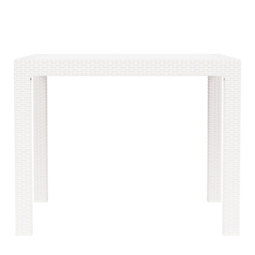 Стол садовый Альтернатива "Ротанг-плюс" М8693, (белый), 94х94х74