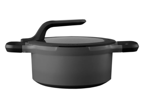 Кастрюля со стеклянной крышкой BergHOFF Gem grey, 2.8 л