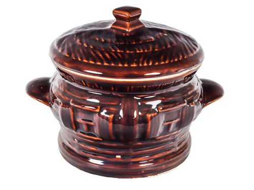 Супник "Славянская Керамика", Хатка коричневый глянцевый, 3 л