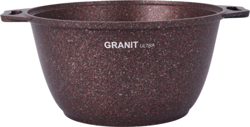 Кастрюля 4 л с антипригарным покрытием со стеклянной крышкой Kukmara (Granit Ultra Red), кга42а