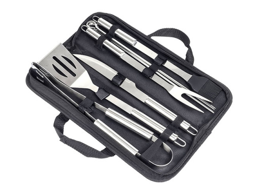 Набор для барбекю в складной сумке, 9 предметов