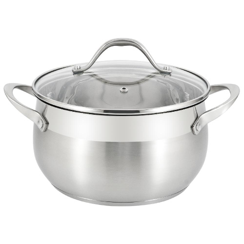 Кастрюля с крышкой Appetite Tessi, нержавеющая сталь, 4.6 л