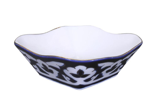 Салатница Пахта, Turon Porcelain, с золотом, диаметр 11 см SAL07