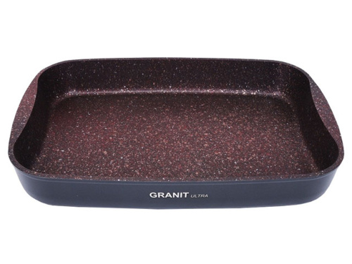 Противень с антипригарным покрытием 36.5x26x5.5 см, Kukmara (Granit Ultra Red), пга02а