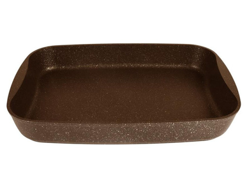 Противень с антипригарным покрытием 36.5х26х5.5 см, Kukmara (Кофейный мрамор), пмк02а 