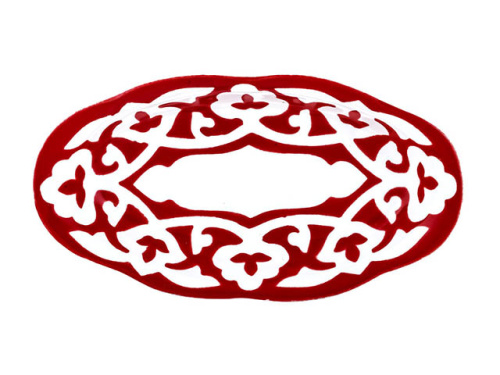 Лимонница овальная Красная Пахта, Turon Porcelain, Ø 18 см