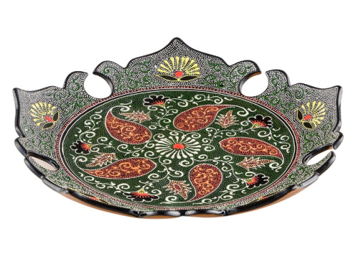 Ляган "Риштан", Узбекистан, диаметр 32 см