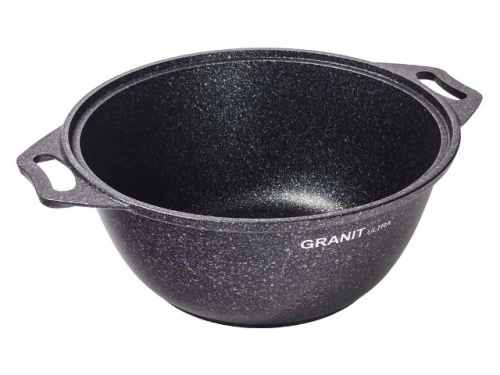 Кастрюля 4 л с антипригарным покрытием со стеклянной крышкой, Kukmara (Granit Ultra Blue), кгг42а