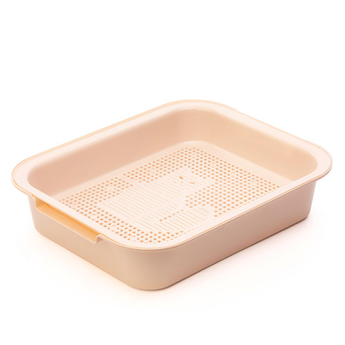 Лоток для кошек Альтернатива М7678, (бежевый), 380х315х80 мм