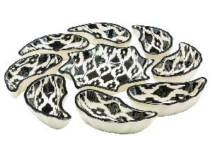 Набор салатников "Риштанская керамика", Атлас №4, 9 предметов Набор салатников "Риштанская керамика", Атлас №4, 9 предметов